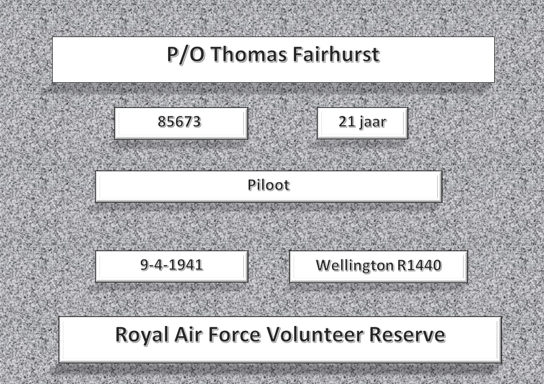 P/O T. Fairhurst, 85673, Wellington R1440