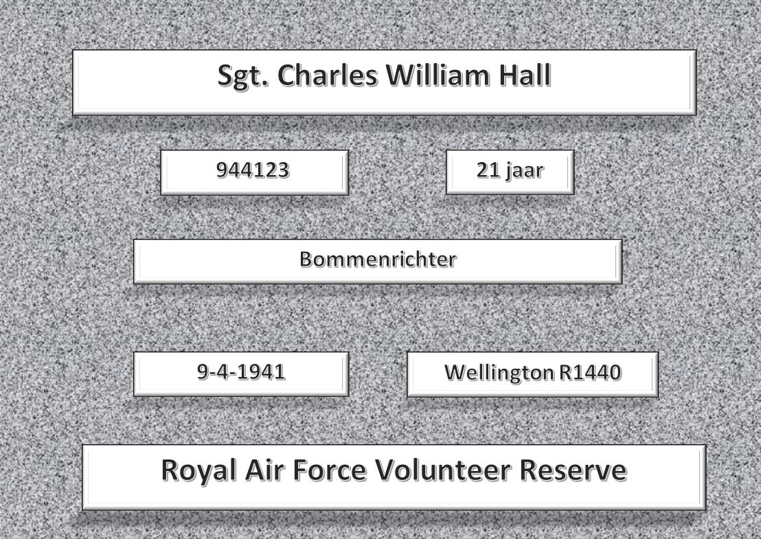 Sgt. C.W. Hall, 944123 , Wellington R1440