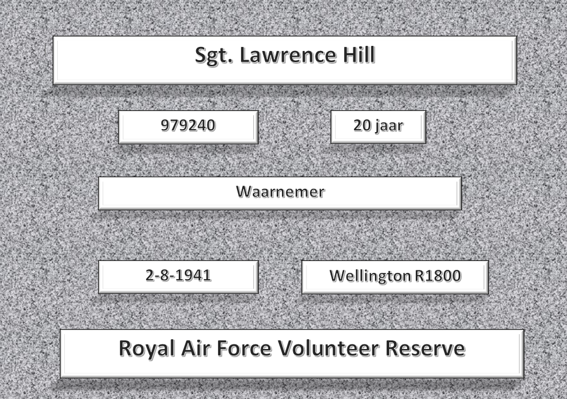 Sgt. L. Hill, 979240, Wellington R1800