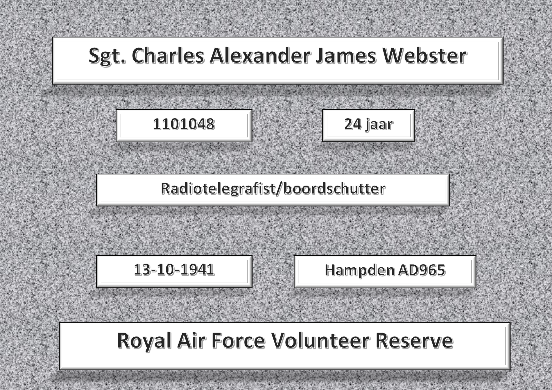 Sgt. C.A.J. Webster, 1101048, Hampden AD965