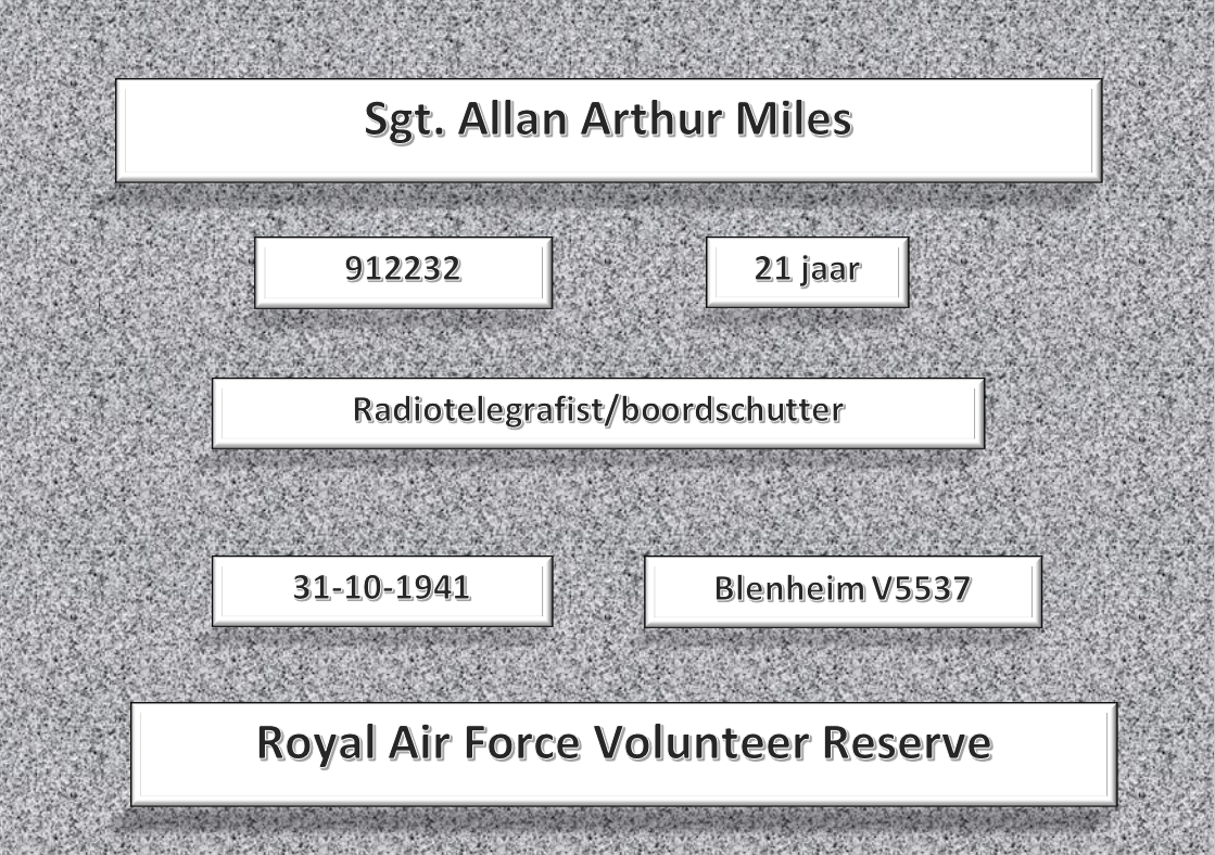 Sgt. A.A. Miles, 912232, Blenheim V5537