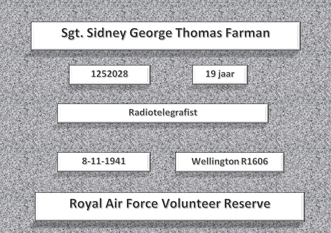 Sgt. S.G.T. Farman, 1252028, Wellington R1606