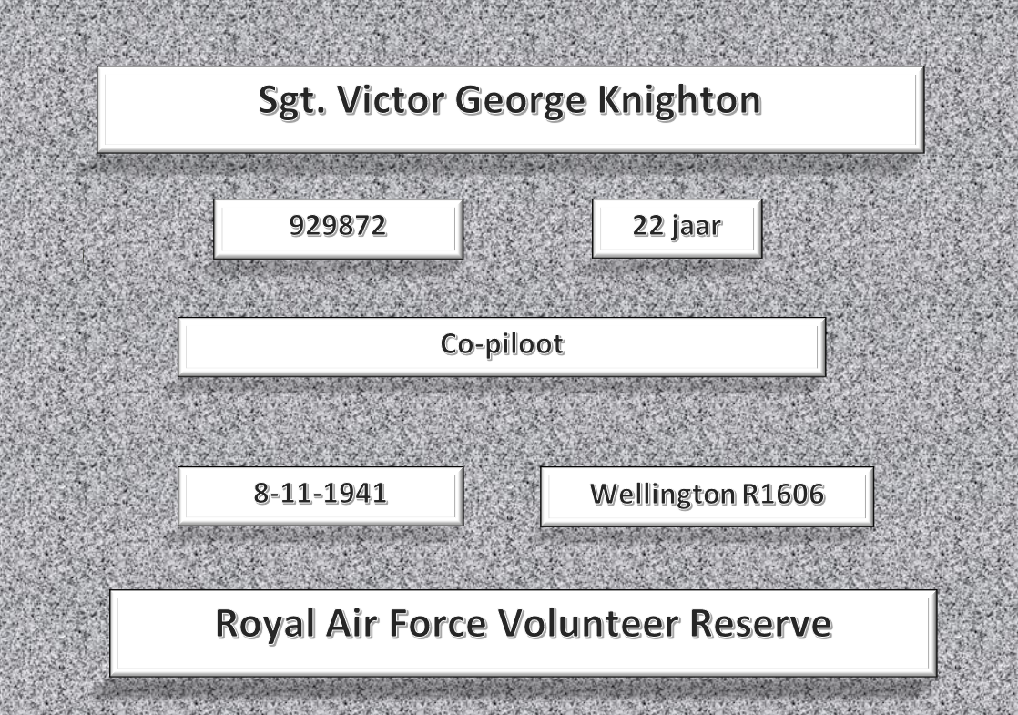 Sgt. V.G. Knighton, 929872, Wellington R1606