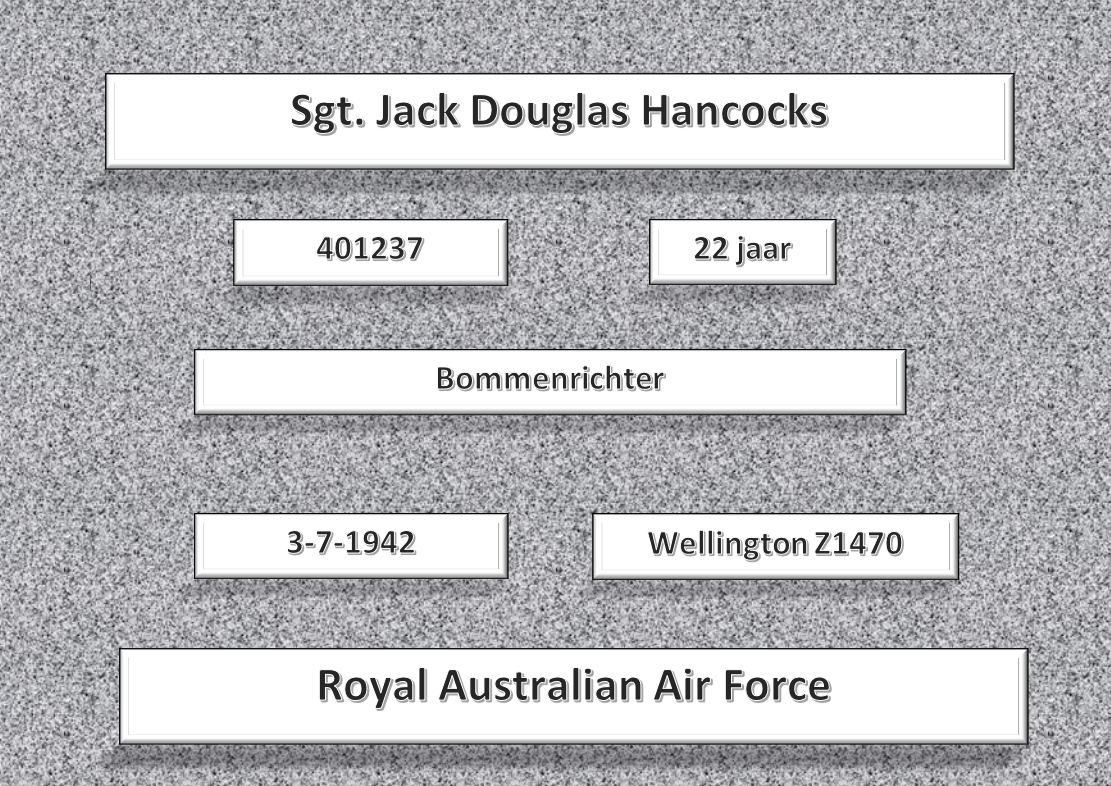 Sgt. J.D. Hancocks, 401237, Wellington Z1470